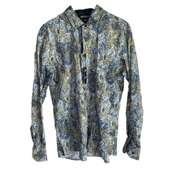 Barabas Men's Blue Collared Casual Button Down Long Sleeve Shirt Size XL NWT - Picture 1 of 5